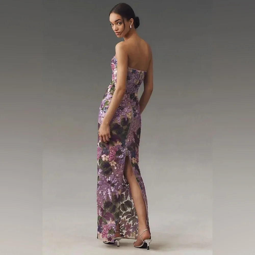 NWT Bronx and Banco Dahlia Maxi Dress Lilac - Picture 2 of 5